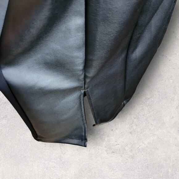 Torrid Black Coated Scuba Dress 0X Large 12 NWT Slimming Stretch Pockets At Knee - Picture 6 of 12